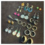Costume Jewelry Earrings Pendant Set Lot of Sixtee