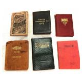 6 Pocket Calendars & Almanacs (Dates 1886-1997)