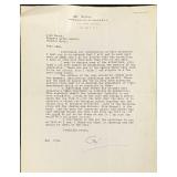 Signed Guy Bolton Playwright Letter