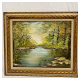 Original Oil Painting on Canvas Signed by S. Watso Original Oil Painting on Canvas Signed by S. Watso