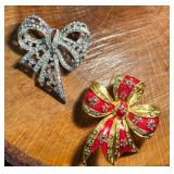 Two Joan Rivers Vintage Bow Brooches Two Joan Rivers Vintage Bow Brooches