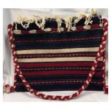 Vintage Handwoven Wool Folk Art Bag Vintage Handwoven Wool Folk Art Bag