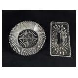 Vintage Heavy Glass And German Crystal Lot Of Two Vintage Heavy Glass And German Crystal Lot Of Two