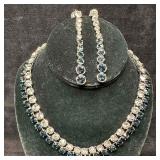 SwarovskiCrystal Hot Double Collar Montana Blue N SwarovskiCrystal Hot Double Collar Montana Blue N