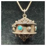 Etruscan Revival Style Sterling Silver Filigree Gr Etruscan Revival Style Sterling Silver Filigree Gr