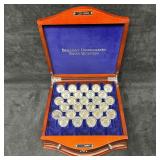 Brilliant Uncirculated Silver Quarters with Wooden Brilliant Uncirculated Silver Quarters with Wooden