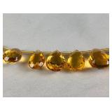 String of Citrine Jewel Beads String of Citrine Jewel Beads