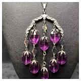 Sarah Coventry Purple Wisteria Waterfall Chandelie Sarah Coventry Purple Wisteria Waterfall Chandelie
