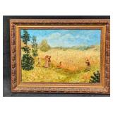 Framed Original Claude Kaiser Oil On Board Framed Original Claude Kaiser Oil On Board