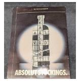 Sealed Absolut Vodka Stockings B Sealed Absolut Vodka Stockings B