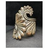 Large Hinged Ornate Sterling Cuff Bracelet B Large Hinged Ornate Sterling Cuff Bracelet B