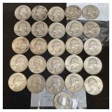 Washington Quarters Silver Coin Set 1934-1964 Twen Washington Quarters Silver Coin Set 1934-1964 Twen