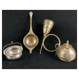 Vintage - Antique Mixed Lot Tea Strainer Shot Pour Vintage - Antique Mixed Lot Tea Strainer Shot Pour