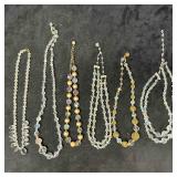 Costume Jewelry Crystal Clear Glass Gold Tone Acce Costume Jewelry Crystal Clear Glass Gold Tone Acce