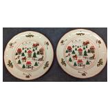 2 Retired Jamestown China Joy Of Christmas Dinner 2 Retired Jamestown China Joy Of Christmas Dinner