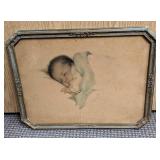 Vintage Framed Bessie Pease Gutmann Little Bit Of Vintage Framed Bessie Pease Gutmann Little Bit Of