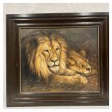 P. Whitford 1911 Oil Painting on Canvas Framed Lio P. Whitford 1911 Oil Painting on Canvas Framed Lio