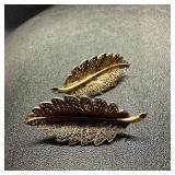 Sterling Silver Screw-On Leaf Filigree Earrings Sterling Silver Screw-On Leaf Filigree Earrings