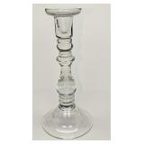 Vintage Clear Glass 10" Candlestick Holder