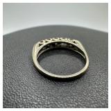 14k White Gold Diamond Ring (Missing One Stone)