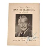 Paul Lukas Signed "Accent On Youth" Program