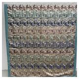 Antique Chinese Silk Textile Quilt with Hundred Bo