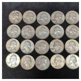 Coin Set of 20 Twenty Silver Washington Quarters