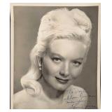 Vintage Autographed Dagmar Publicity Photo