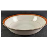 Retired Bordure Rouge By Fitz & Floyd 9" Round Veg