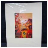 Suro Kim Print Signed Surrealistic Bridge Under St