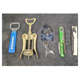 5 Vintage Bottle Openers And Waiter
