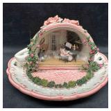Miniature Teacup Diorama with Mini Piano Scene