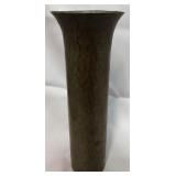 Vintage Arts and Crafts Hand Hammered Brass Vase