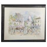 Framed Gu Gongdu Paris Du Tertre Print