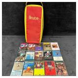Lot of 15 Vintage Cassette Tapes with Case Classic