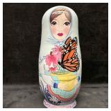 Hand Painted Russian Matryoshka Nesting Dolls Butt