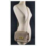 Mulberry Small Lily Gray Leather Shoulder Purse