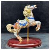 Lenox The Western Pinto Carousel Horse Hand Crafte