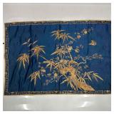 Antique Chinese Silk Embroidered Textile Panel wit
