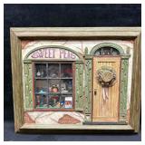 Robin Betterley Sweet Peas Miniature Shadowbox Sho