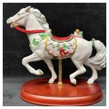 Lenox Carousel Horse Christmas Hand Painted Porcel