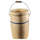Vintage Ceramic 4 Gallon Butter Churn