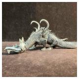 Rawcliffe Pewter Mithril Dragon Sculpture Figure 1