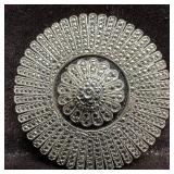 Sterling Silver and Marcasite Sunburst Brooch KD S