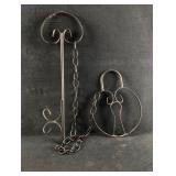 Vintage Metal Lock & Key Wall-Hanging