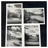 Stewart Creek Golf Course Black & White Set of Fou