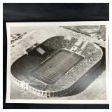 Black and White Analog Photo Print Aerial View of