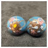 Murano Venetian Art Glass Lamp Work Teal Blue Flor