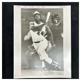 Hank Aaron 715th Home Run Analog Black and White P