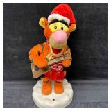 Gemmy 16" Animated Musical Tigger Santa Claus is C
